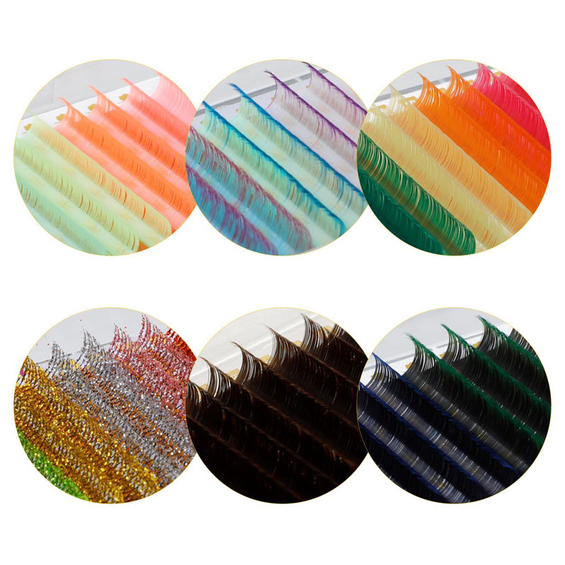 Ekstensi eyelash sing warni